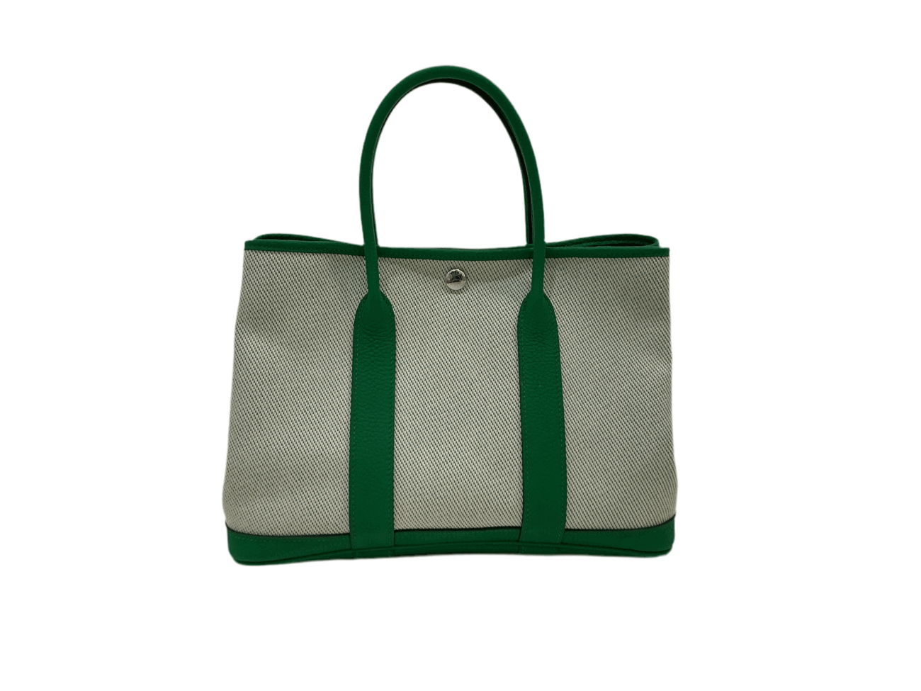 Hermes Garden Party 30 Toile & Togo Green