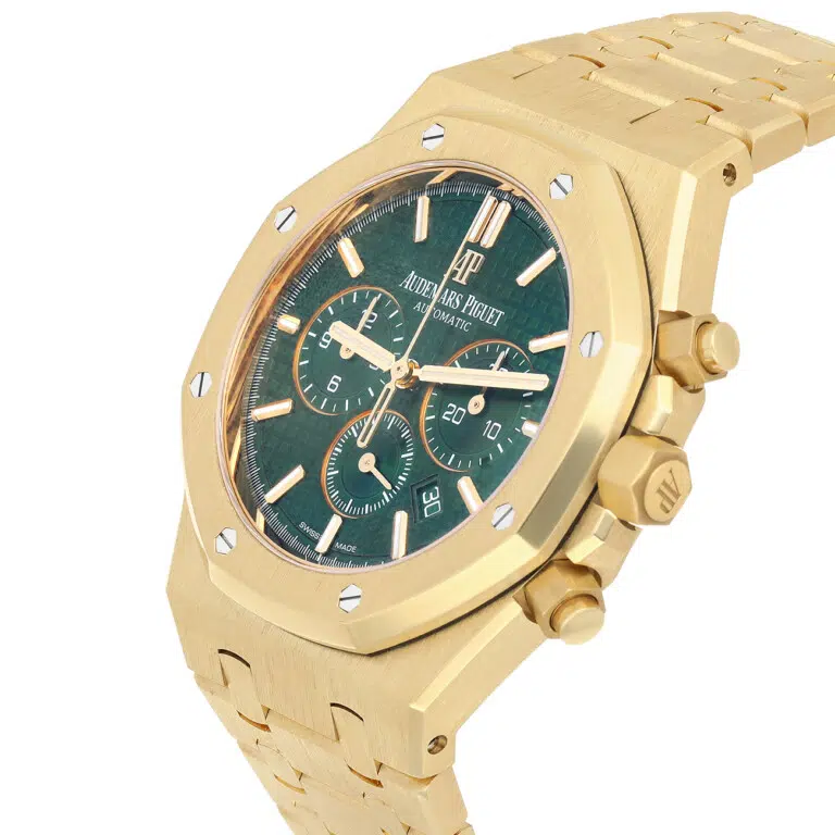Audemars Piguet Royal Oak 41mm Chronograph 26331BA.OO.1220BA.02 Green Dial Yellow Gold Watch – image 7