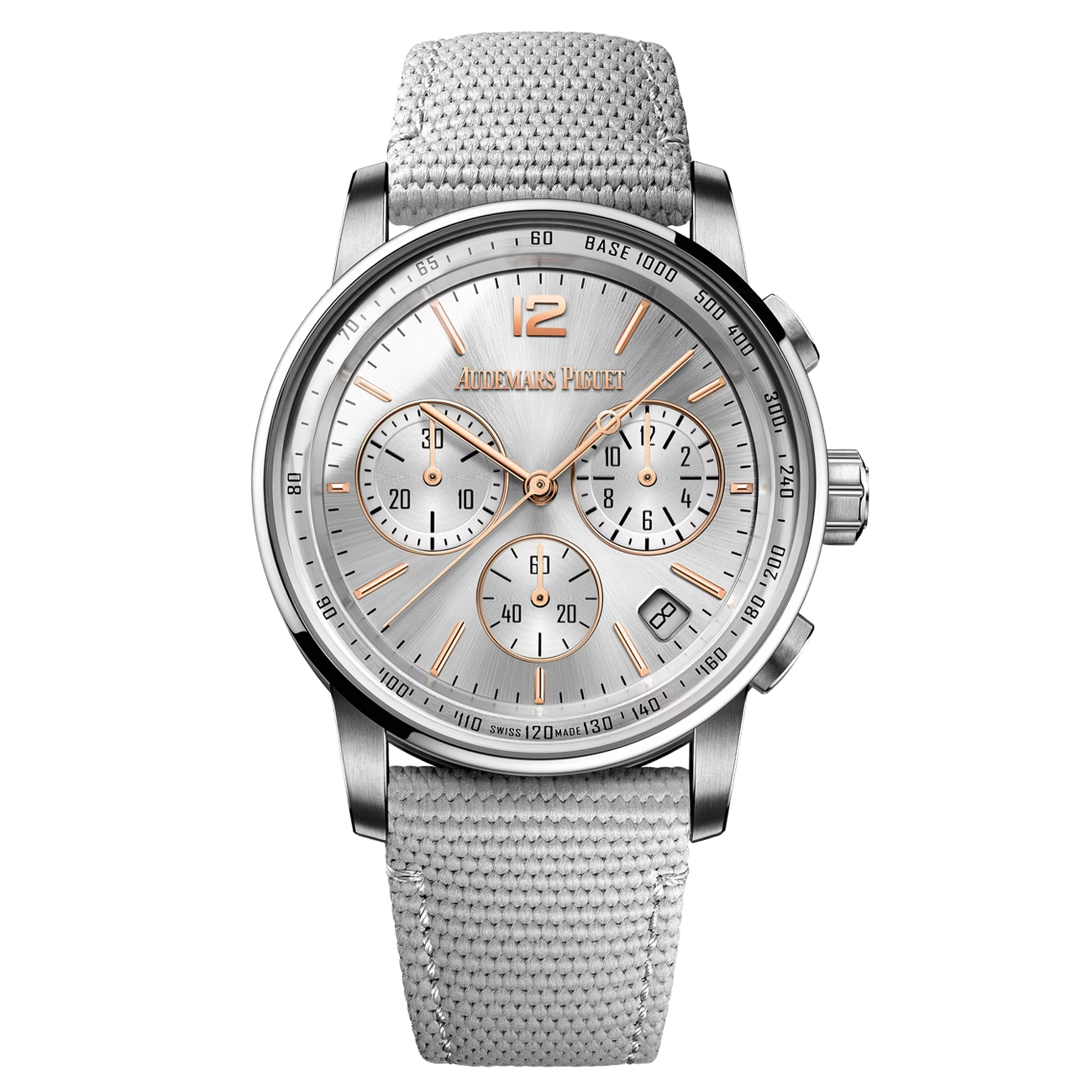 Audemars Piguet Code 11.59 26393CR.OO.A008KB.01 Grey Dial 41mm Grey Rubber Strap White Gold Watch
