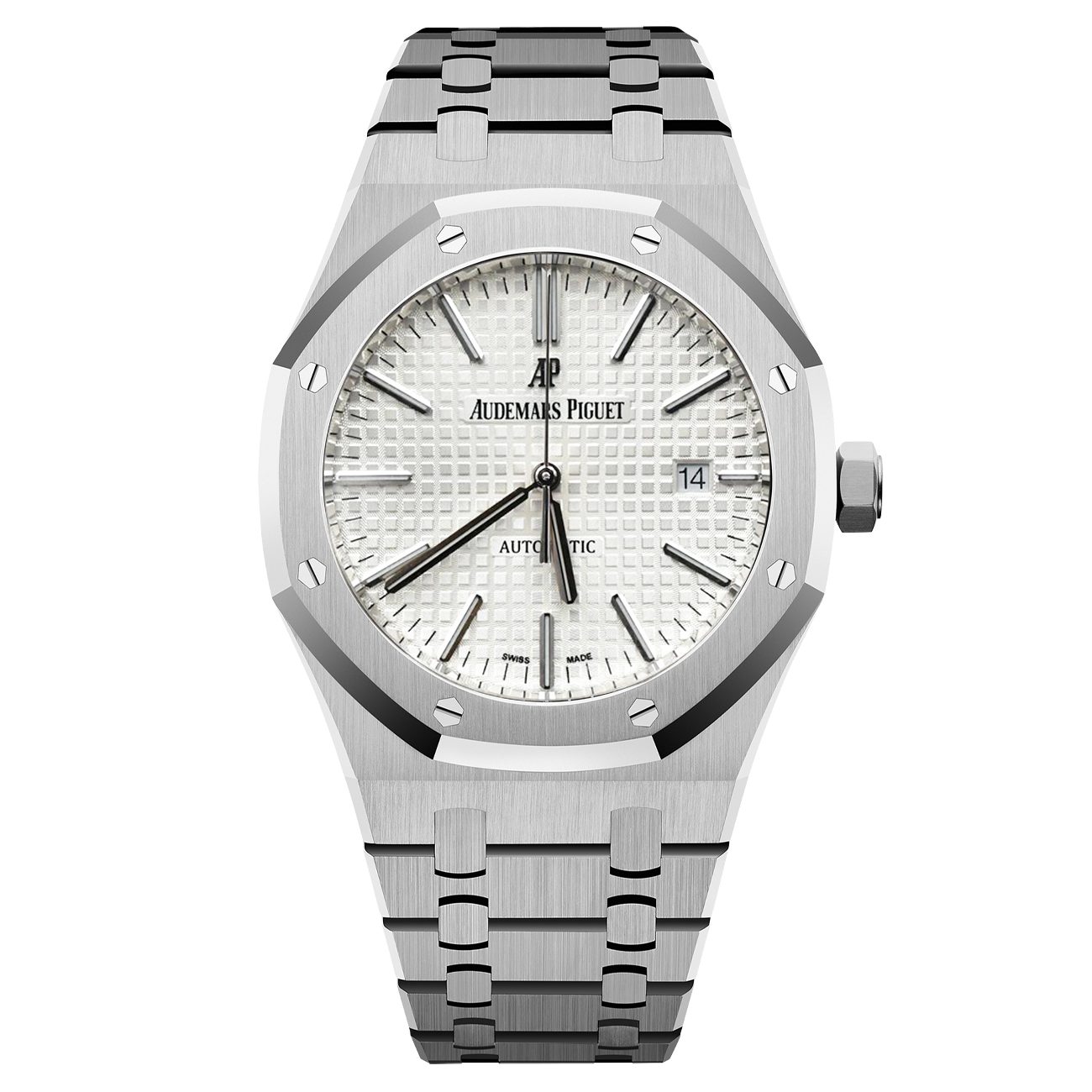 Audemars Piguet Royal Oak 15400ST.OO.1220ST.02.A Silver Dial Stainless Steel Watch 2017