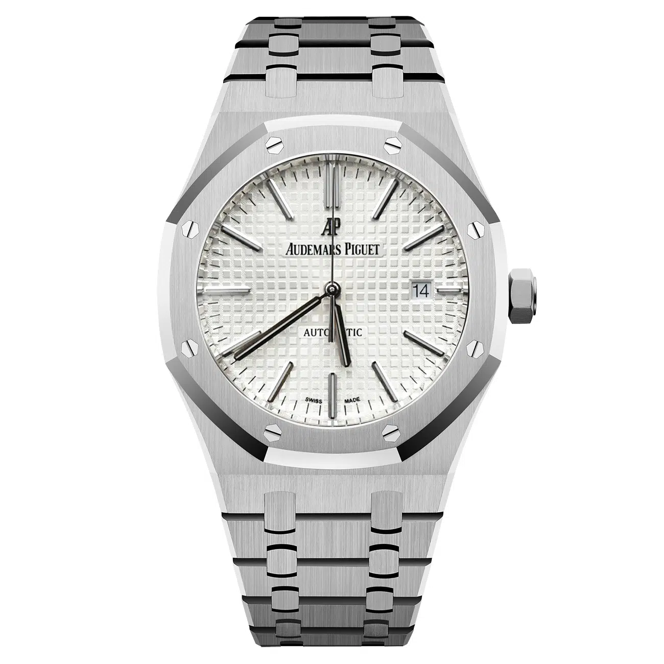 Audemars Piguet Royal Oak 15400ST.OO.1220ST.02.A Silver Dial Stainless Steel Watch 2017