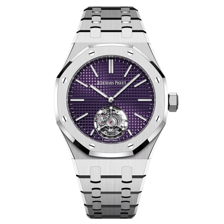 Audemars Piguet Royal Oak Flying Tourbillon 26660ST.OO.1356ST.01 37mm Purpple Dial Stainless Steel “50th