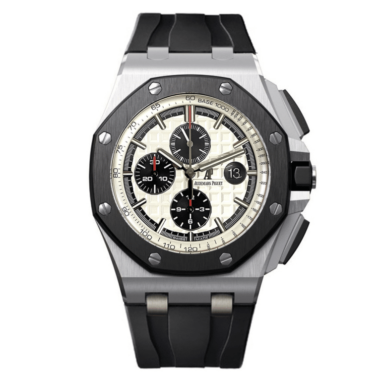 Audemars Piguet Royal Oak Offshore Chronograph 44 mm 26400SO.OO.A002CA.01 Stainless Steel with White Dial Watch 2015