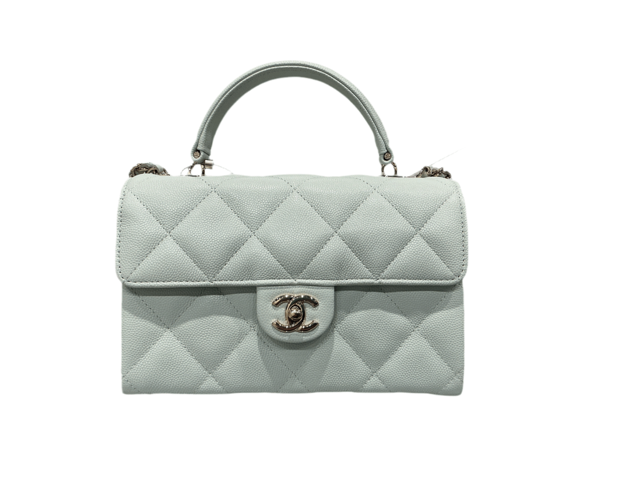 Chanel - Porte Monnaie A Chaine V/Vert