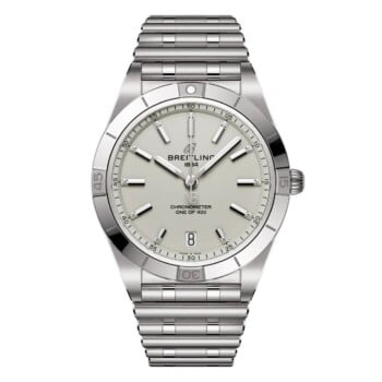 Breitling Chronomat A103801A1G1A1 36mm Victoria Beckham Silver Dial Uni-directional Bezel Stainless Steel Watch
