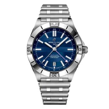 Breitling Chronomat A323986B1C1A1 40mm Automatic GMT Six Nations Scotland Blue Dial Uni-directional Bezel Stainless Steel