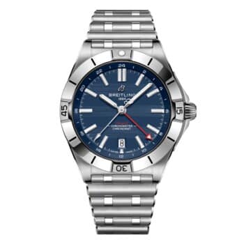 Breitling Chronomat A323989B1C1A1 40mm Automatic GMT Six Nations France Blue Dial Uni-directional Bezel Stainless Steel Watch