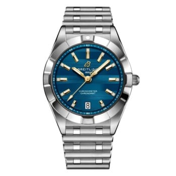 Breitling Chronomat A773101B1C1A1 32mm Six Nations Italy Blue Dial Fixed Bezel Stainless Steel Watch