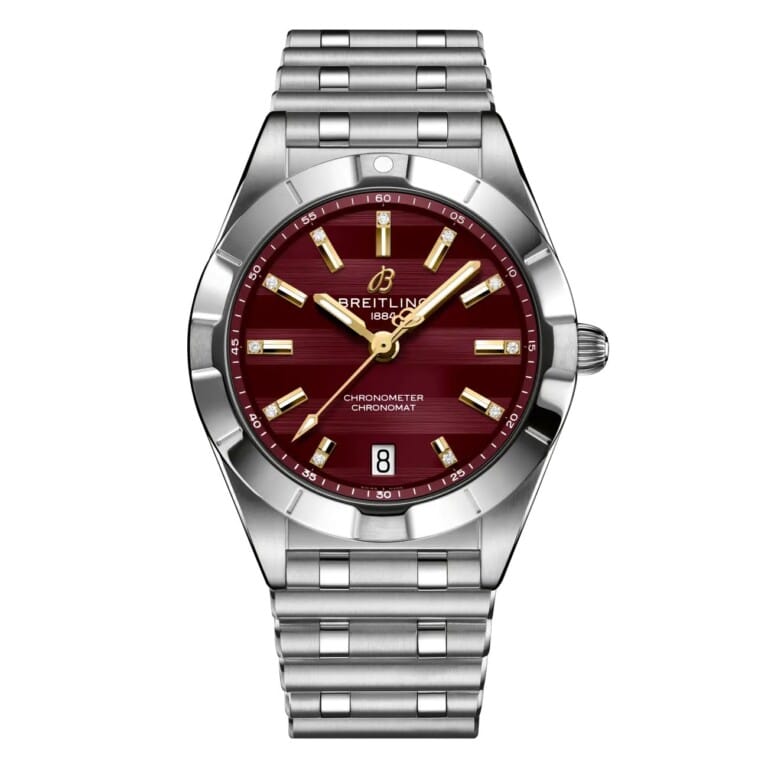Breitling Chronomat A773108A1K1A1 32mm Six Nations Wales Red Dial Fixed Bezel Stainless Steel Watch