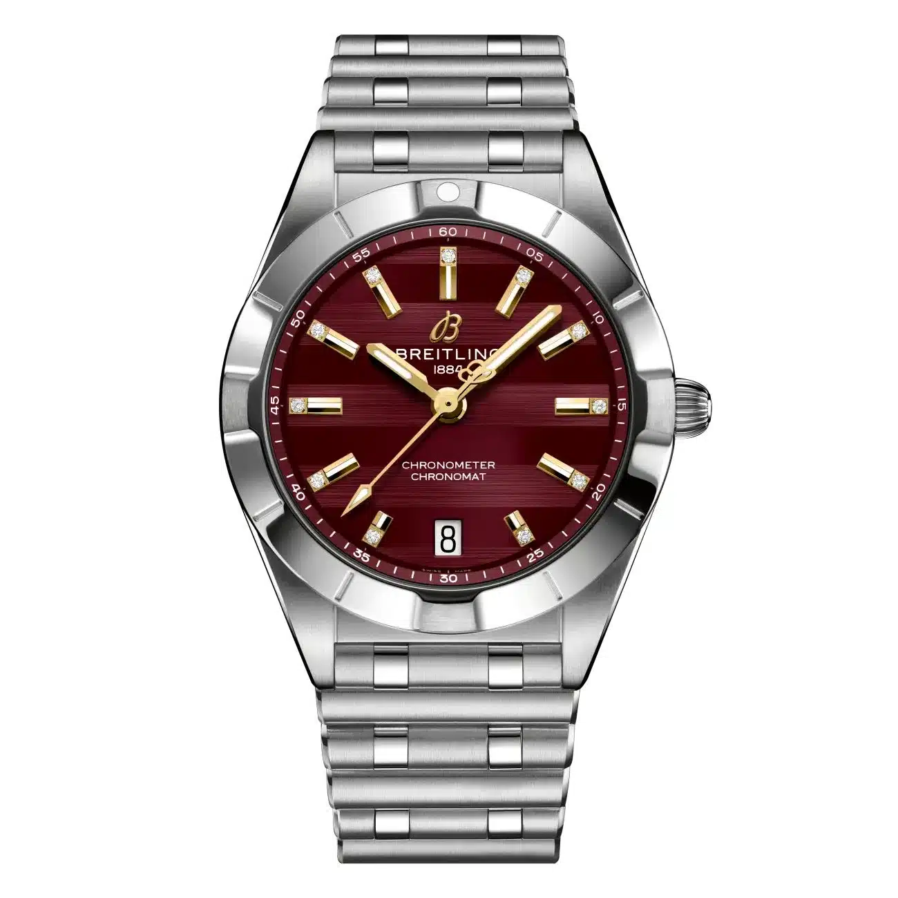 Breitling Chronomat A773108A1K1A1 32mm Six Nations Wales Red Dial Fixed Bezel Stainless Steel Watch