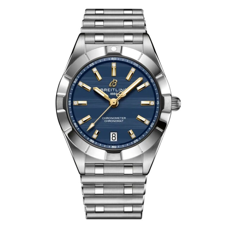 Breitling Chronomat A773109A1C1A1 32mm Six Nations France Blue Dial Fixed Bezel Stainless Steel Watch