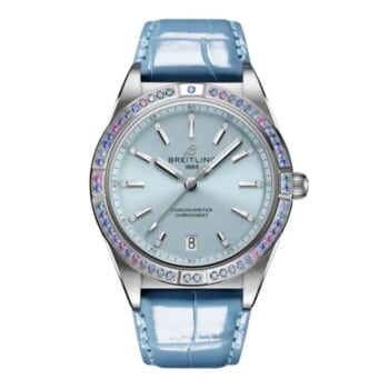 Breitling Chronomat Automatic South Sea G10380611C1P1 36mm Ice Blue Dial Fixed Bezel Stainless Steel/18k White Gold with