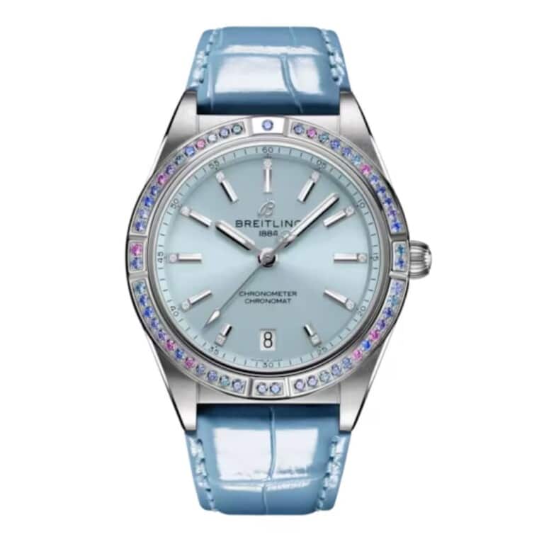 Breitling Chronomat Automatic South Sea G10380611C1P1 36mm Ice Blue Dial Fixed Bezel Stainless Steel/18k White Gold with