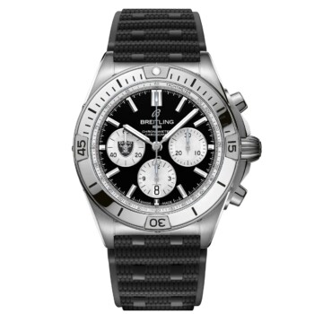 Breitling Chronomat B01 AB01342B1B1S1 42mm NFL Las Vegas Raiders Edition Black Dial Uni-directional Bezel Stainless Steel