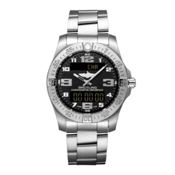 Breitling Professional Aerospace Evo E79363101B1E1 43mm Black Dial Uni-directional Bezel Titanium Watch