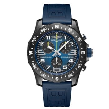 Breitling Professional Endurance Pro X823101G1C1S1 44mm Blue Dial Bi-directional Bezel in Blue Rubber Strap Watch