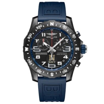 Breitling Professional Endurance Pro X823103C1B1S1 44mm United States Naval Academy Black Dial Bi-directional Bezel in Blue