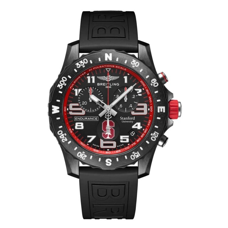 Breitling Professional Endurance Pro X823109C1B1S1 44mm Black Dial Bi-directional Bezel Black Rubber Strap Watch