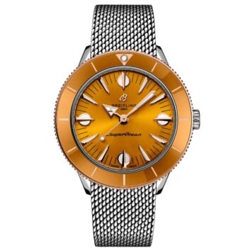 Breitling Superocean Heritage U10340281I1A1 38mm ’57 Highlands Orange Dial Bi-directional Bezel Stainless Steel & 18k