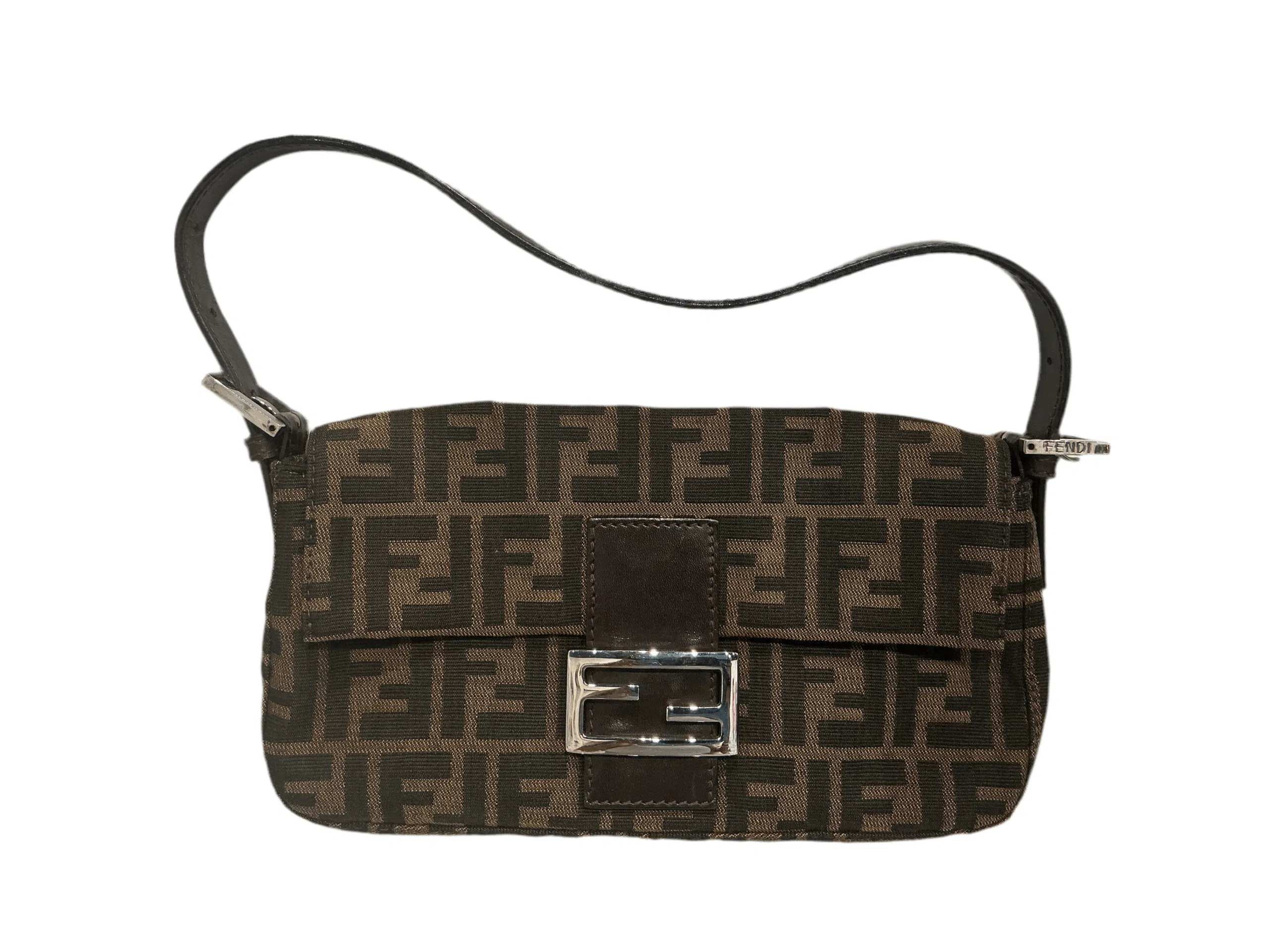 Fendi - Brown Zucca Baguette Handbag