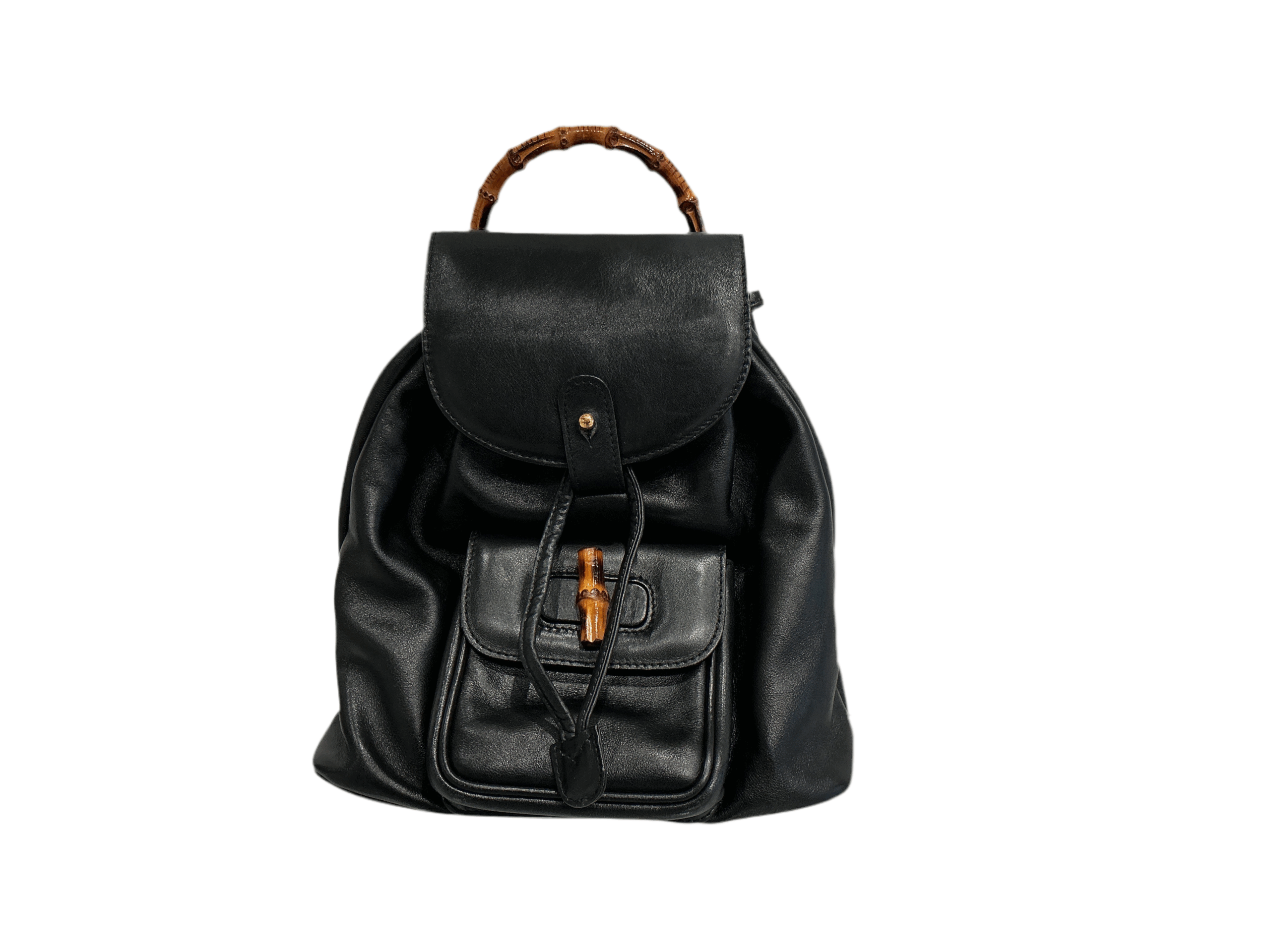 【GUCCI 】Noblesse Calf Pocket Bamboo Top Handle Backpack Gucci - Bamboo Top Handle - Backpack – Connect Japan Luxury