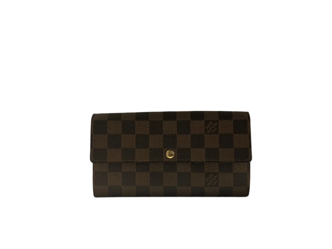Louis Vuitton - Damier Ebene Pattern Sarah Wallet