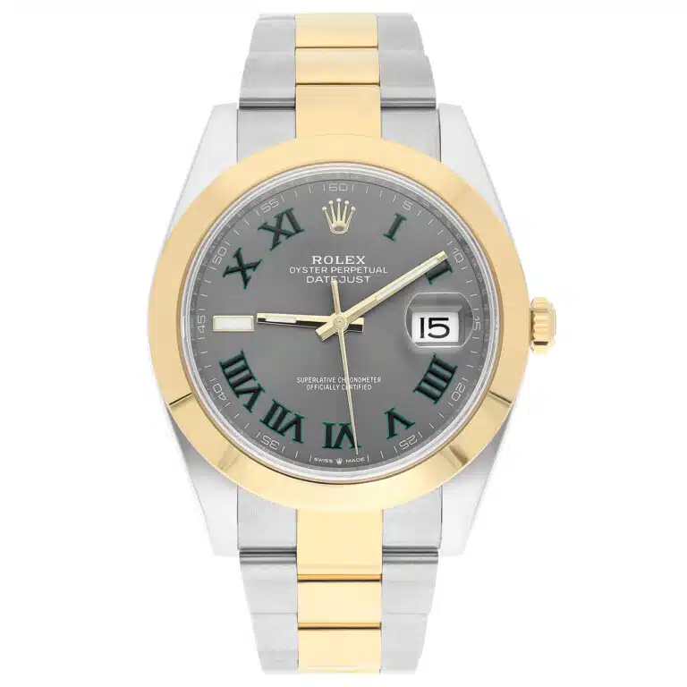 Rolex Datejust 126303-0019 41mm Grey Green Roman Dial Oyster Bracelet Stainless Steel Yellow Gold – image 2
