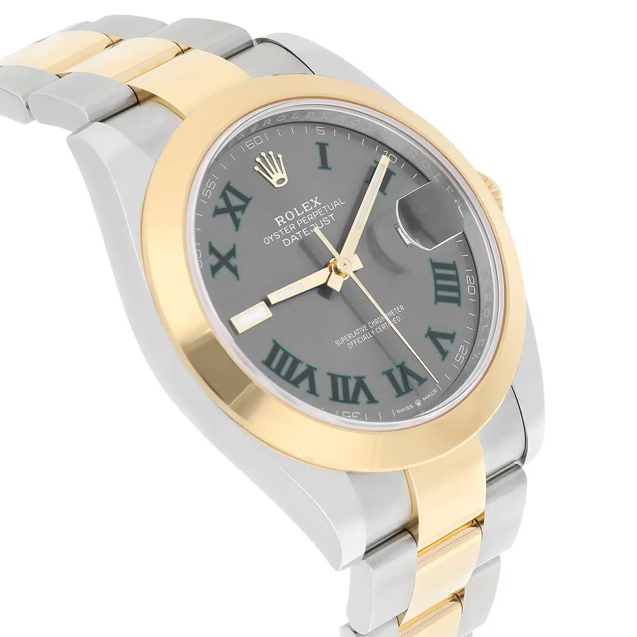 Rolex Datejust 126303-0019 41mm Grey Green Roman Dial Oyster Bracelet Stainless Steel Yellow Gold – image 5