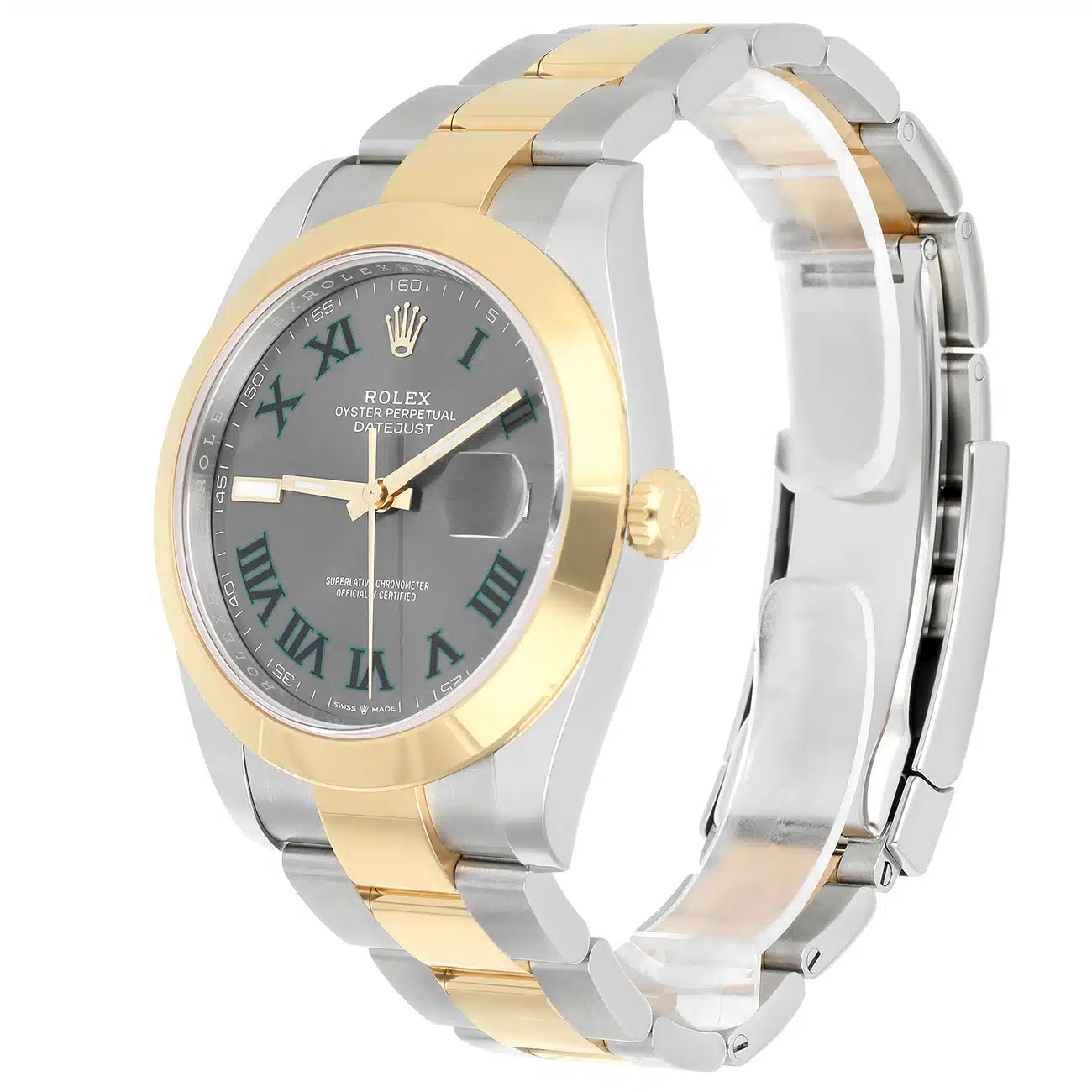 Rolex Datejust 126303-0019 41mm Grey Green Roman Dial Oyster Bracelet Stainless Steel Yellow Gold – image 6