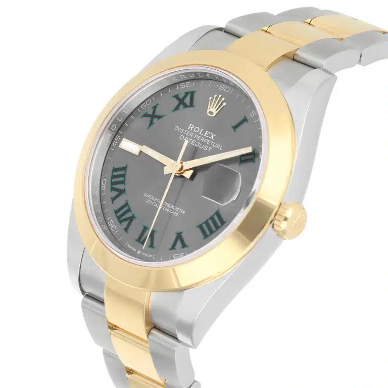 Rolex Datejust 126303-0019 41mm Grey Green Roman Dial Oyster Bracelet Stainless Steel Yellow Gold – image 7