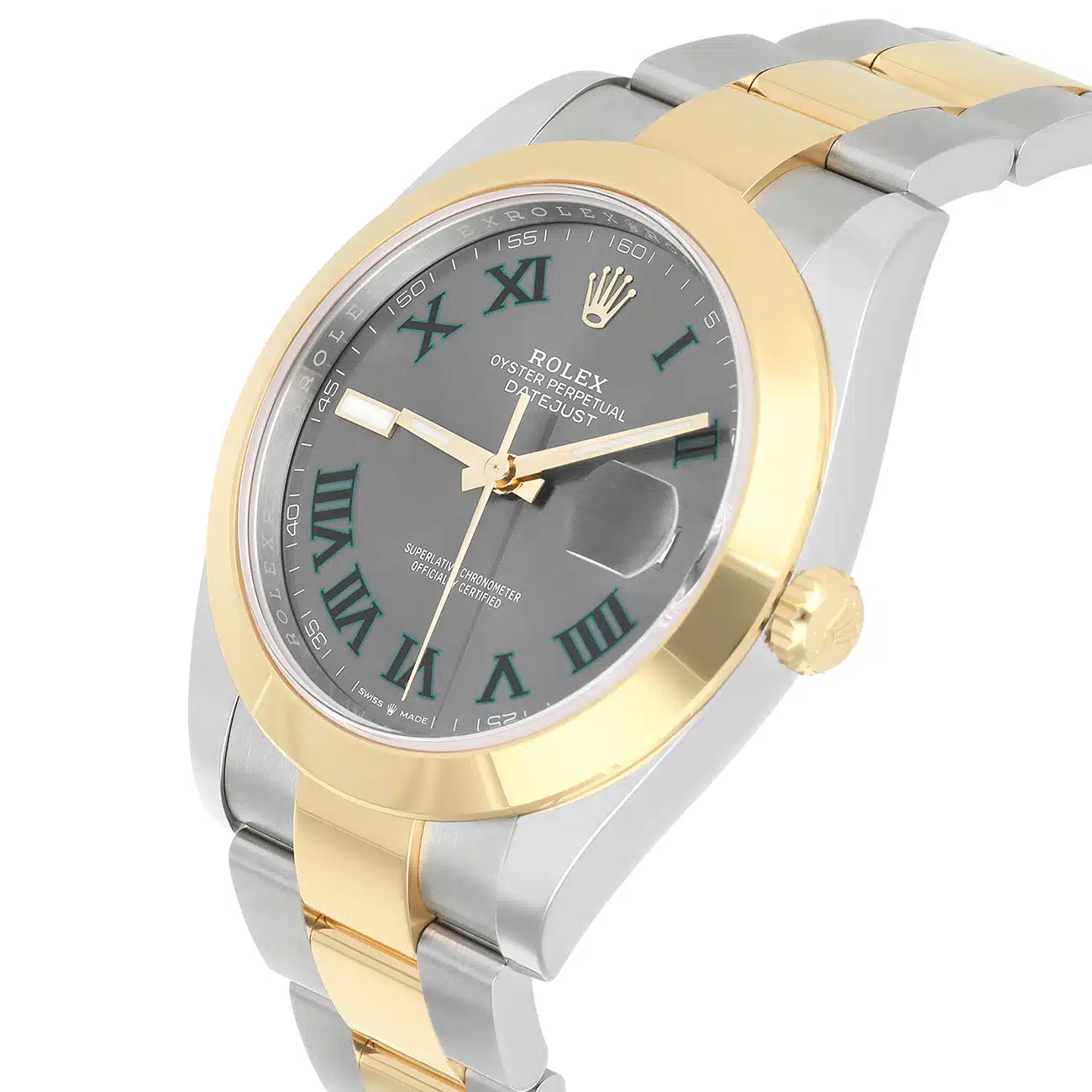 Rolex Datejust 126303-0019 41mm Grey Green Roman Dial Oyster Bracelet Stainless Steel Yellow Gold – image 7