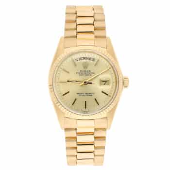 Rolex Day-Date “Spanish” 1803 36mm Champagne Dial With President Yellow Gold Bracelet Watch