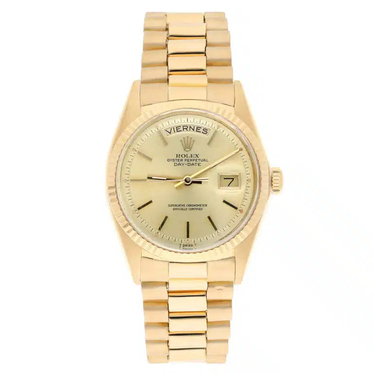 Rolex Day-Date “Spanish” 1803 36mm Champagne Dial With President Yellow Gold Bracelet Watch