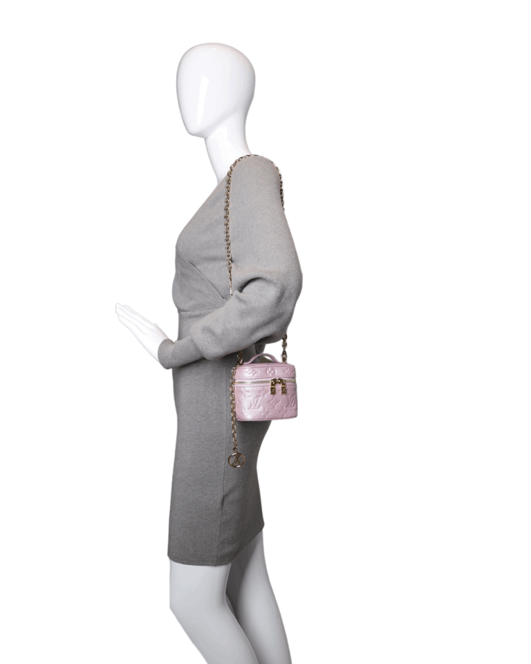 Louis Vuitton - Monogram Empreinte Nice Nano Vanity Case Rose Pink (Pre-Owned) - Image 2