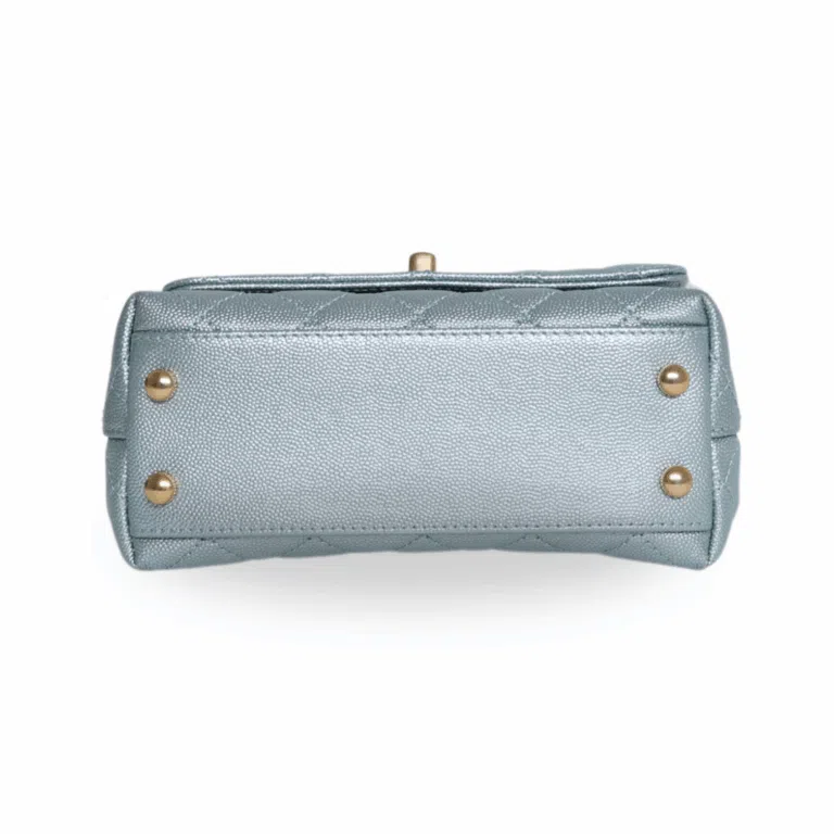 Chanel - Metallic Caviar Quilted Extra Mini Coco Handle (Pre-Owned)