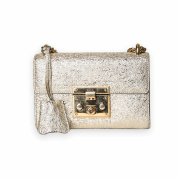 Gucci - Padlock Metallic Handbag
