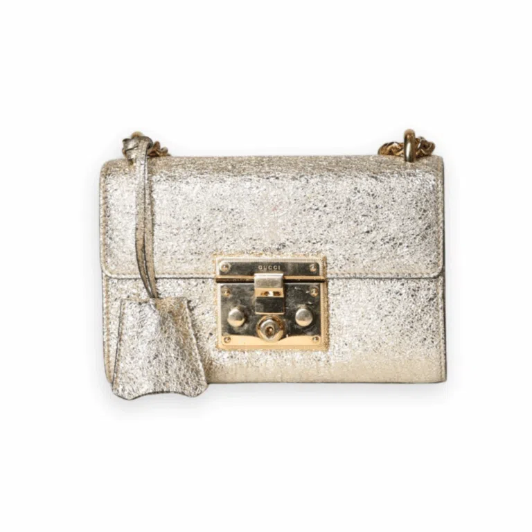 Gucci - Padlock Metallic Handbag