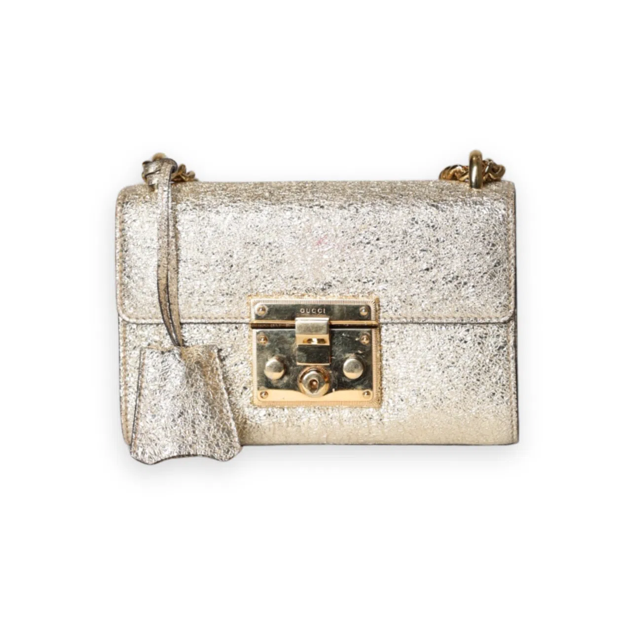 Gucci - Padlock Metallic Handbag