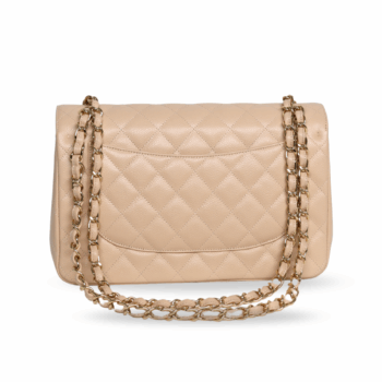 Chanel - Caviar Quilted Jumbo Double Flap Beige Clair (Pre-Owned)