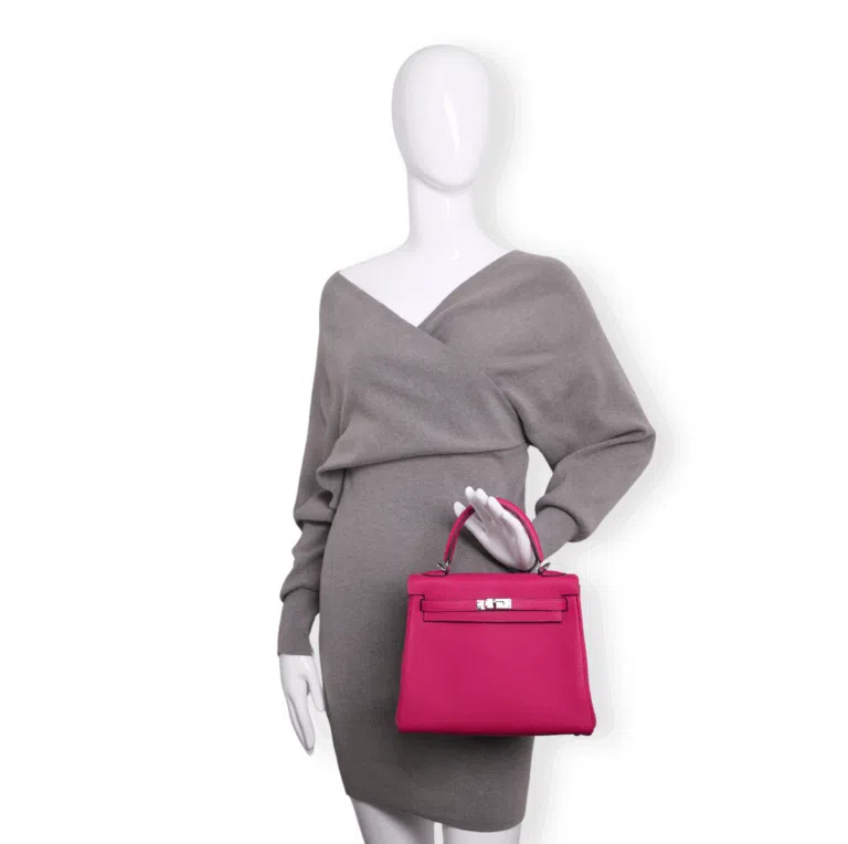 Hermes - Kelly 25 Togo Rose Pourpre Palladium Hardware (Pre-Owned) – image 2