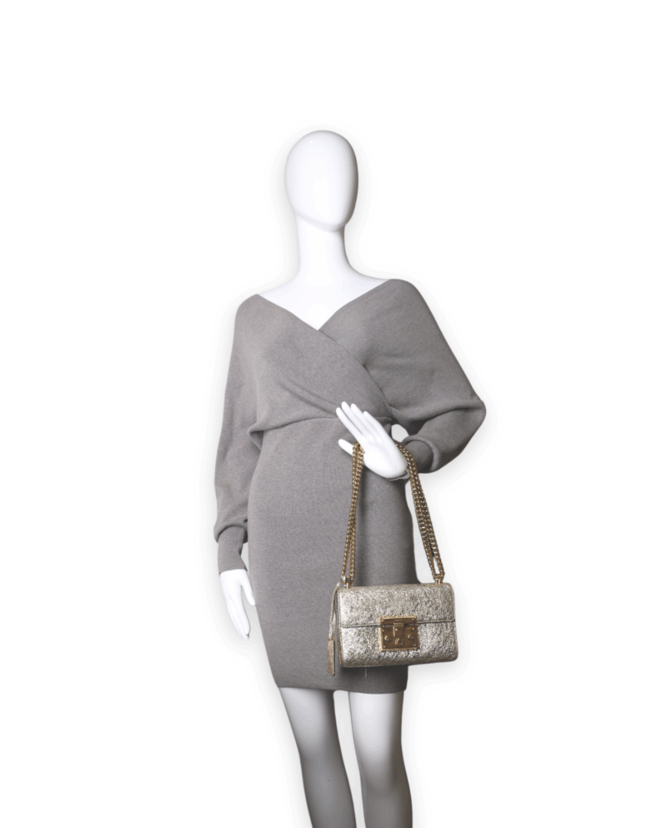 Gucci - Padlock Metallic Handbag