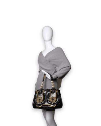 Fendi - Calfskin Embellished B Bag (Pre-Owned)