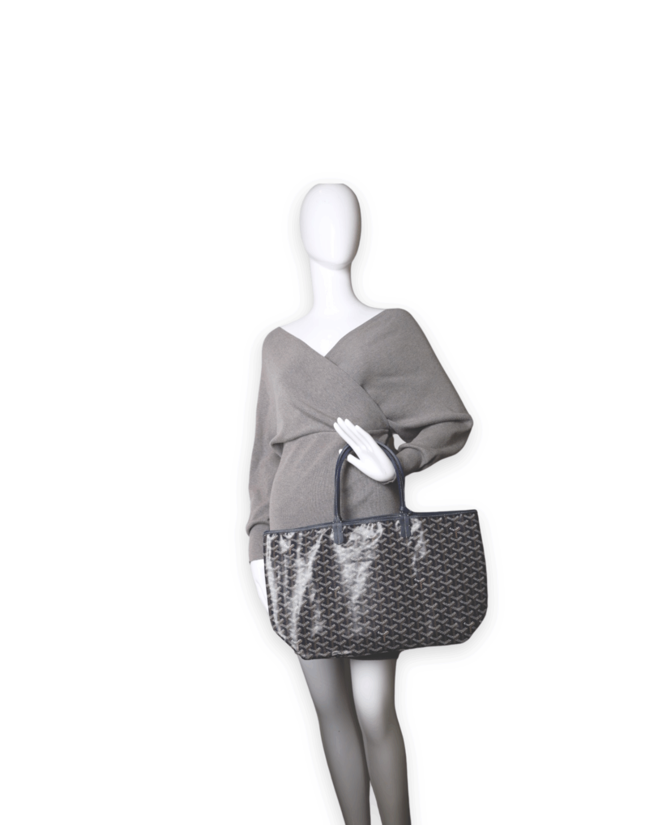 Goyard - St Louis PM Tote Goyardine Navy