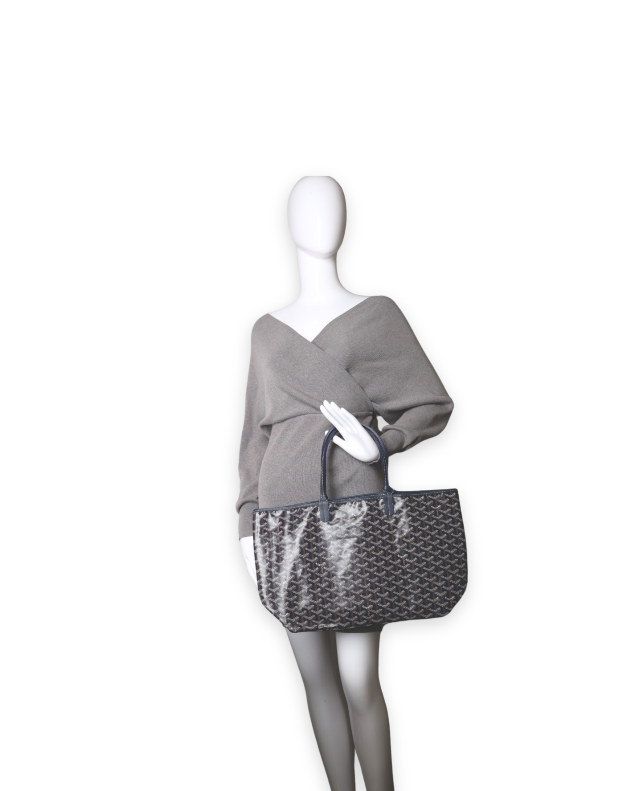 Goyard - St Louis PM Tote Goyardine Navy - Image 2