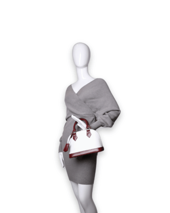 Louis Vuitton - Alma BB Epi Leather Maroon/White (Pre-Owned)