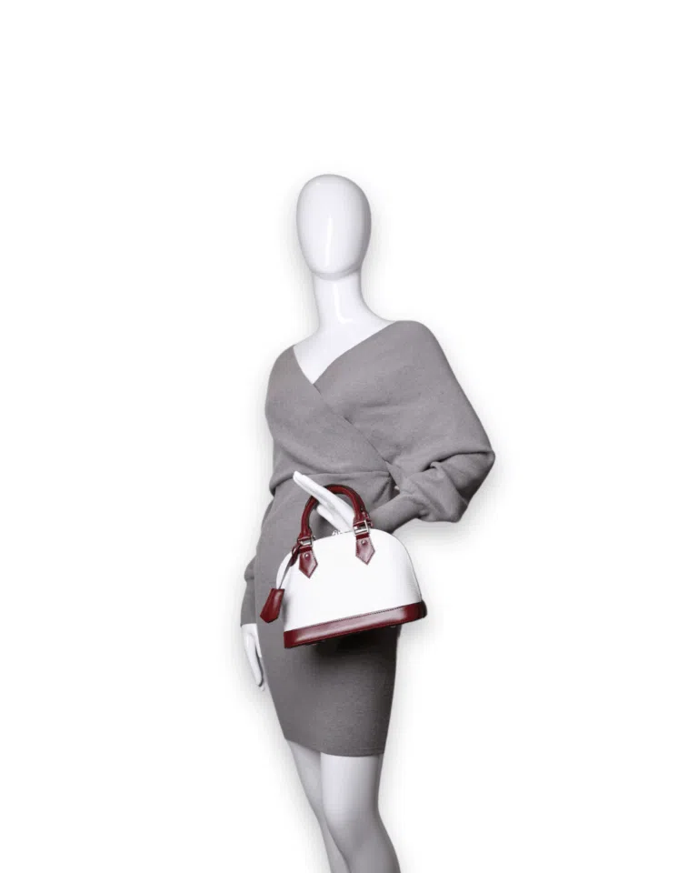 Louis Vuitton - Alma BB Epi Leather Maroon/White (Pre-Owned)