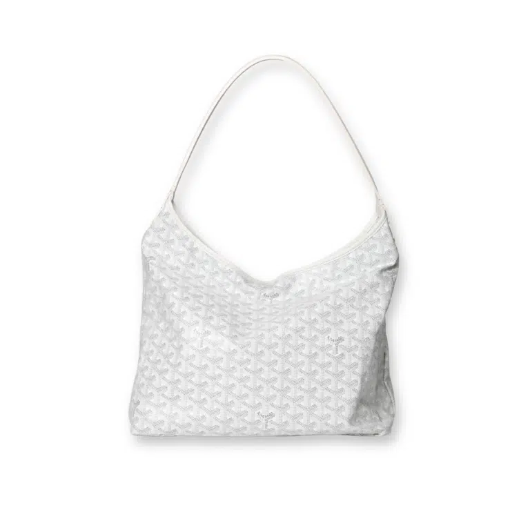 Goyard - Saint Louis Hobo Bag in White Goyardine Canvas (Pre-Owned)