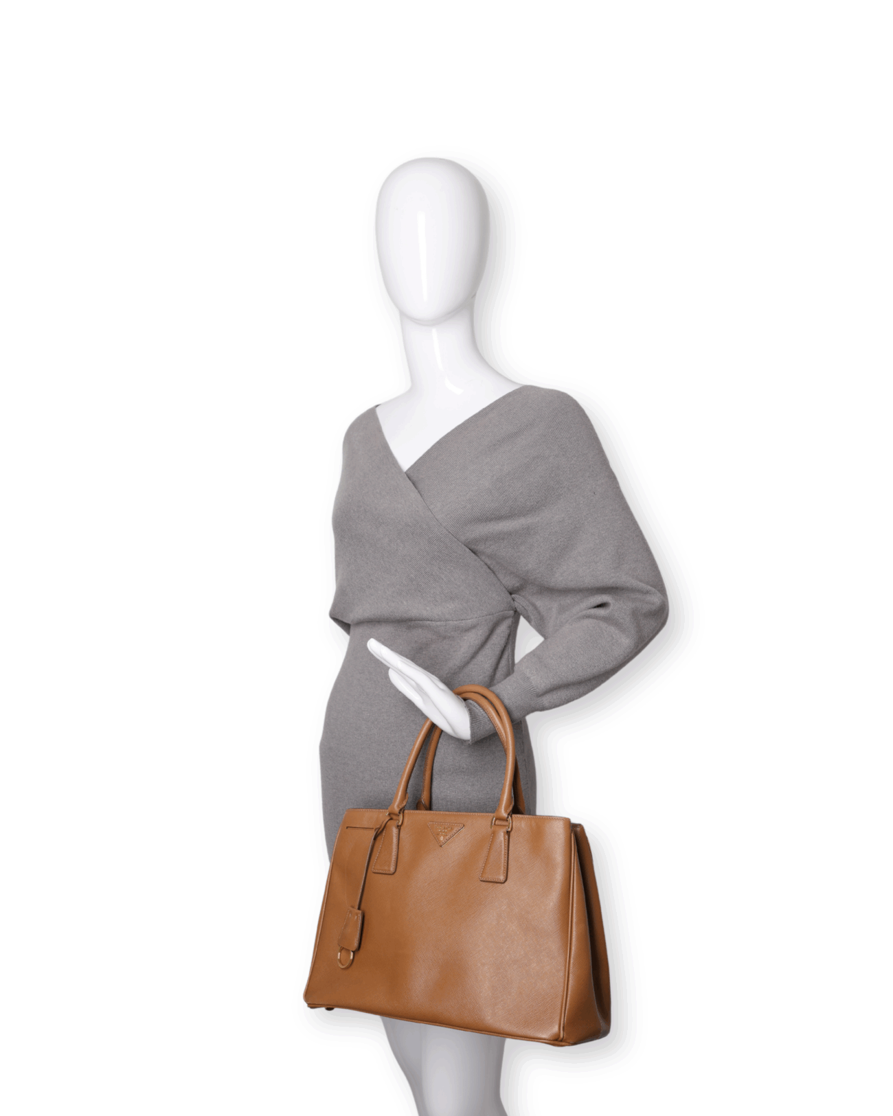 Prada - Saffiano Lux Medium Tote Palissandro (Pre-Owned)