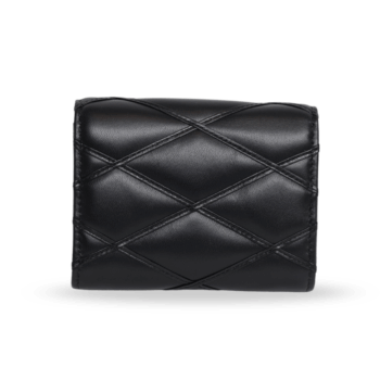 Louis Vuitton - Malletage Black Quilted Leather Compact Wallet (Pre-Owned)