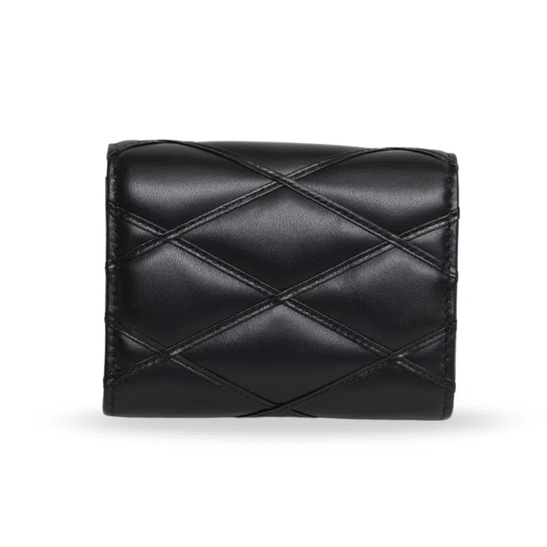 Louis Vuitton - Malletage Black Quilted Leather Compact Wallet (Pre-Owned)